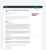 Gartner® Hype CycleTM for Digital Banking Transformation