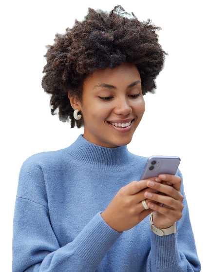glad-young-woman-with-curly-bushy-hair-holds-modern-mobile-phone-downloads-amazing-application-surfs-social-networks-wears-casual-blue-jumper_edit 1