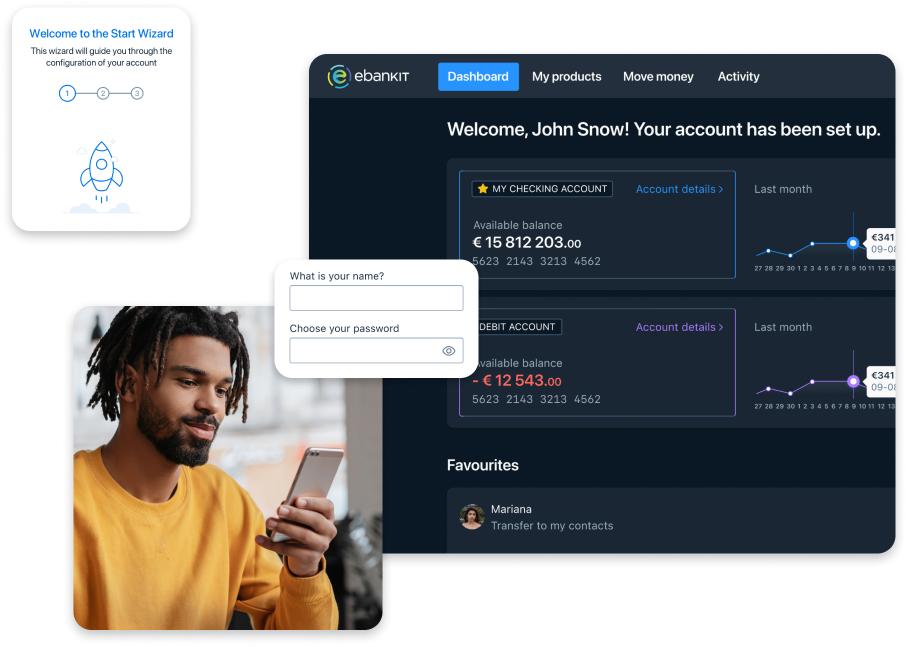 Omnichannel digital banking platform